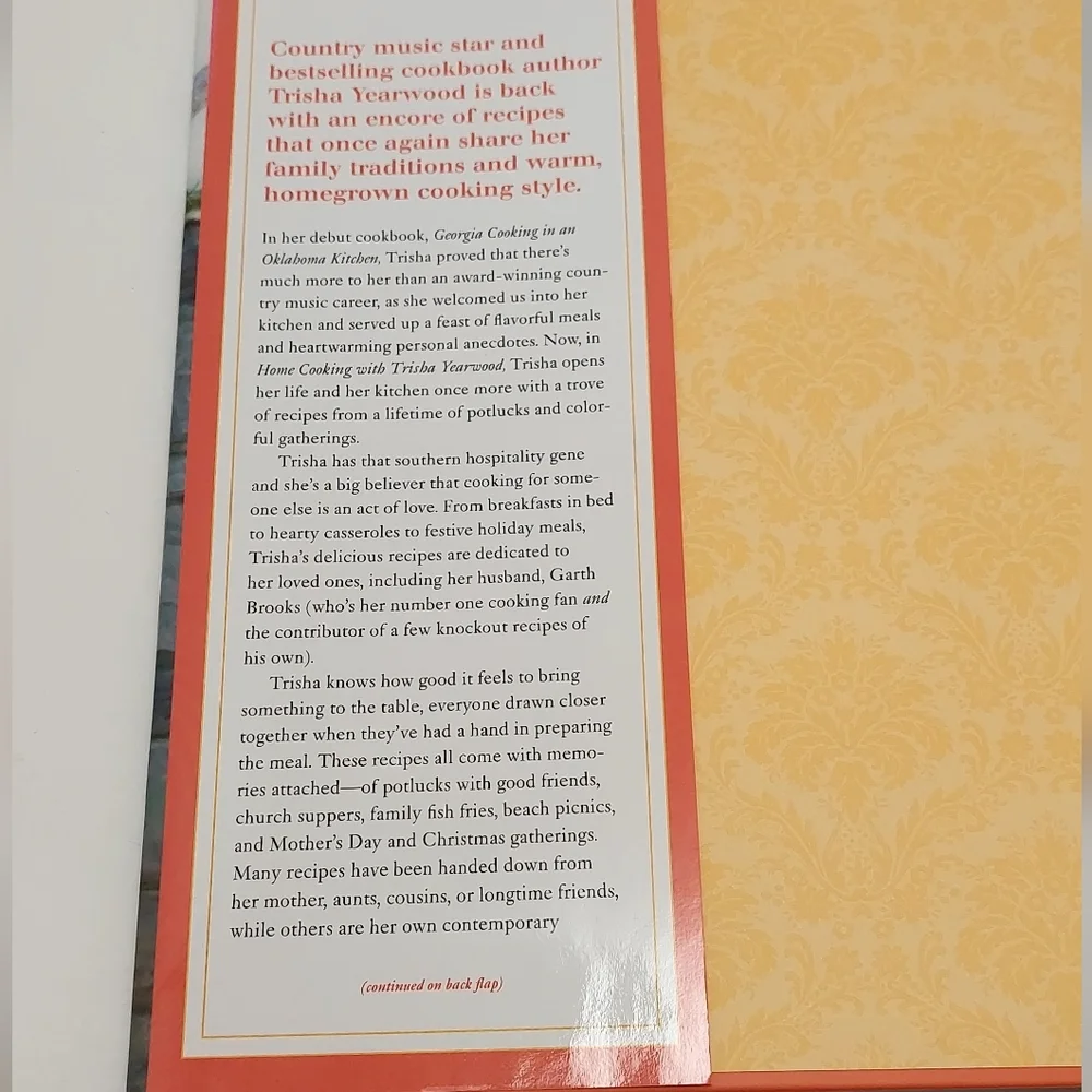Home Cooking Trisha Yearwood Cookbook Hardcover Book